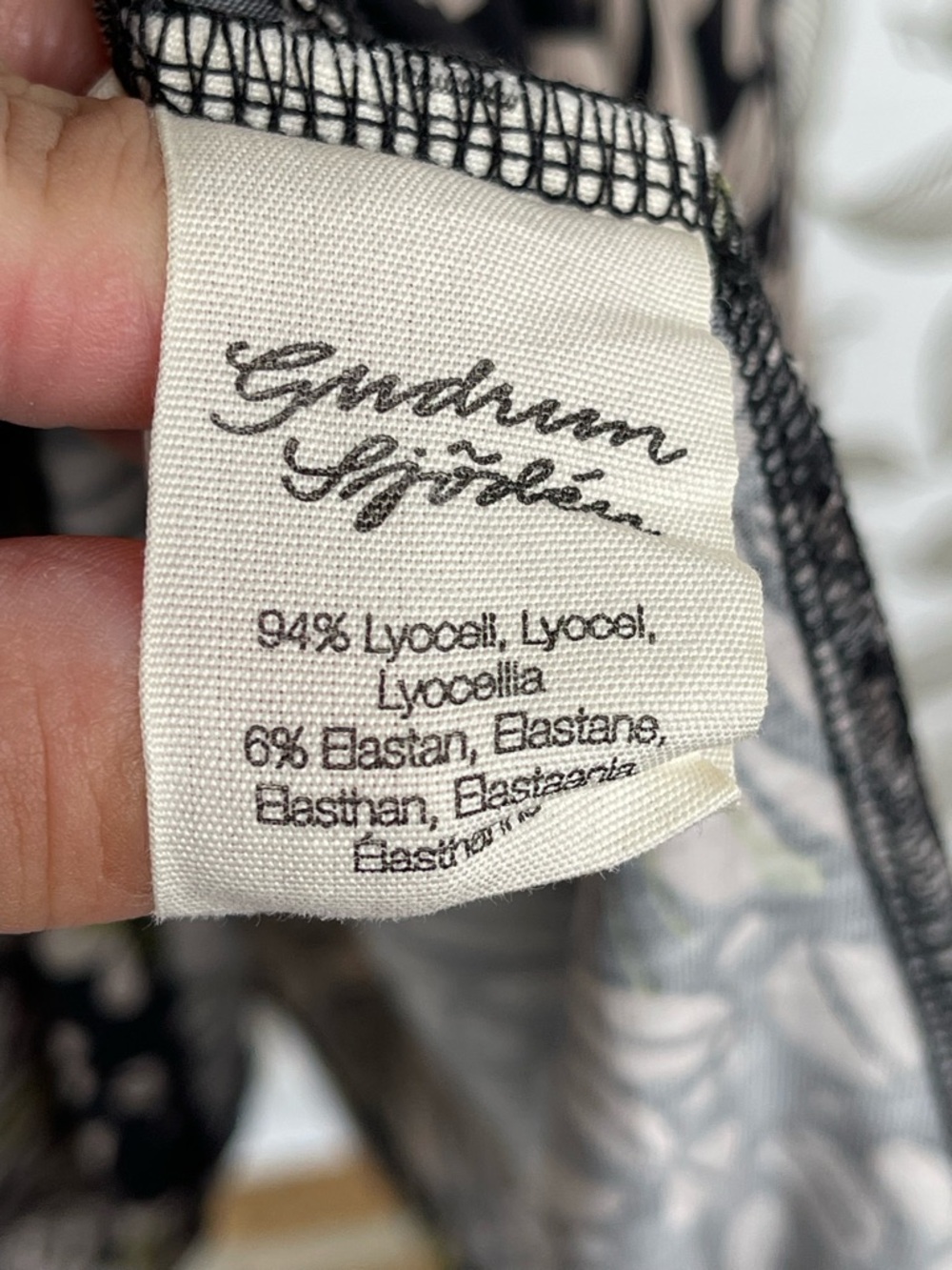 Gudrun Sjödén Floral Lyocell Dress XL Art Lagenlook Boho Eco-Friendly Pocket - Picture 8 of 10